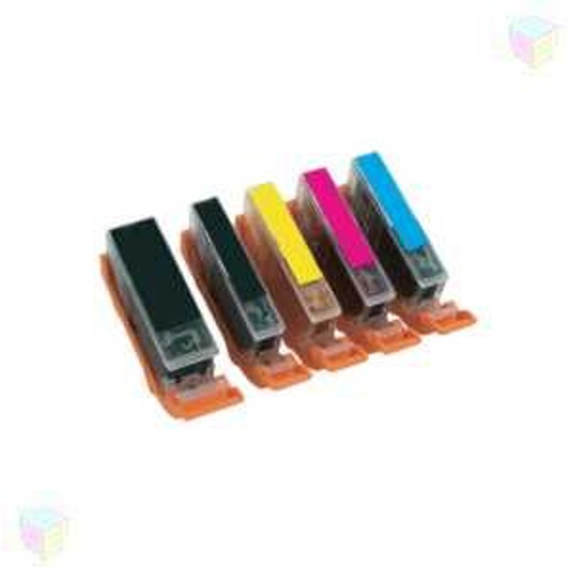 Pack de cartouches compatibles CANON PGI-525+CLI-526 - Couleur : Pack Noir+Couleur