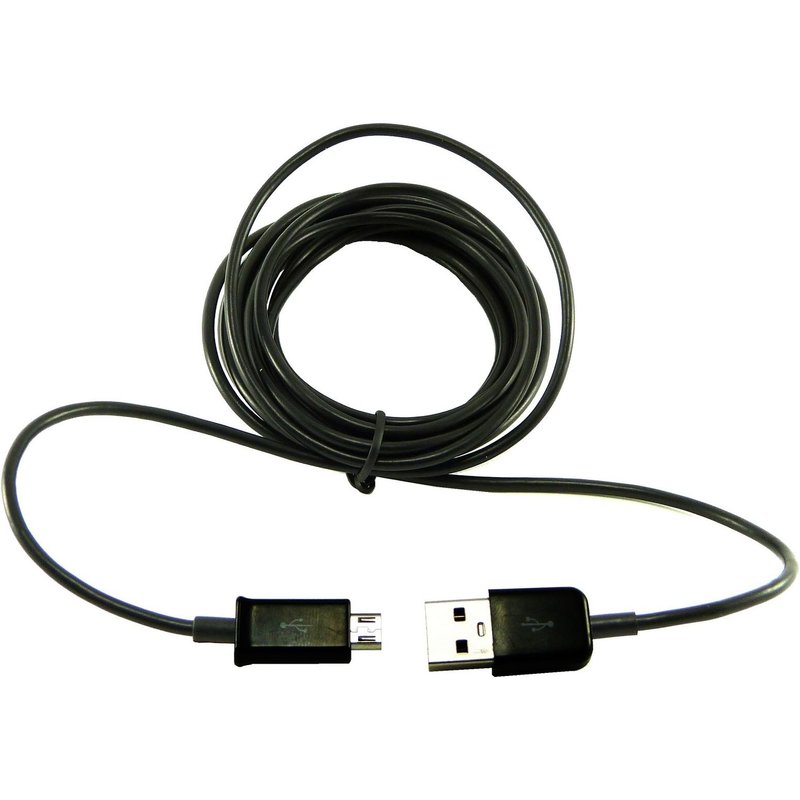 Pour SAMSUNG Galaxy Alpha : Cable Micro Usb Noir Long 3 Metres - Synchro & Charge