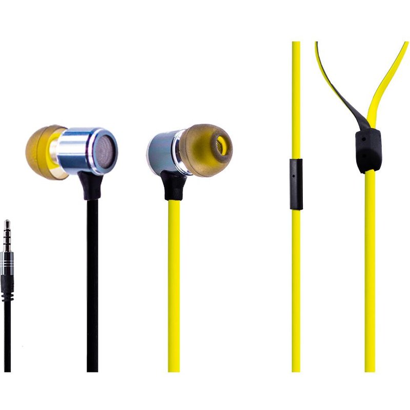 Casque Intra-Auriculaire Jupiter Stéréo Jaune