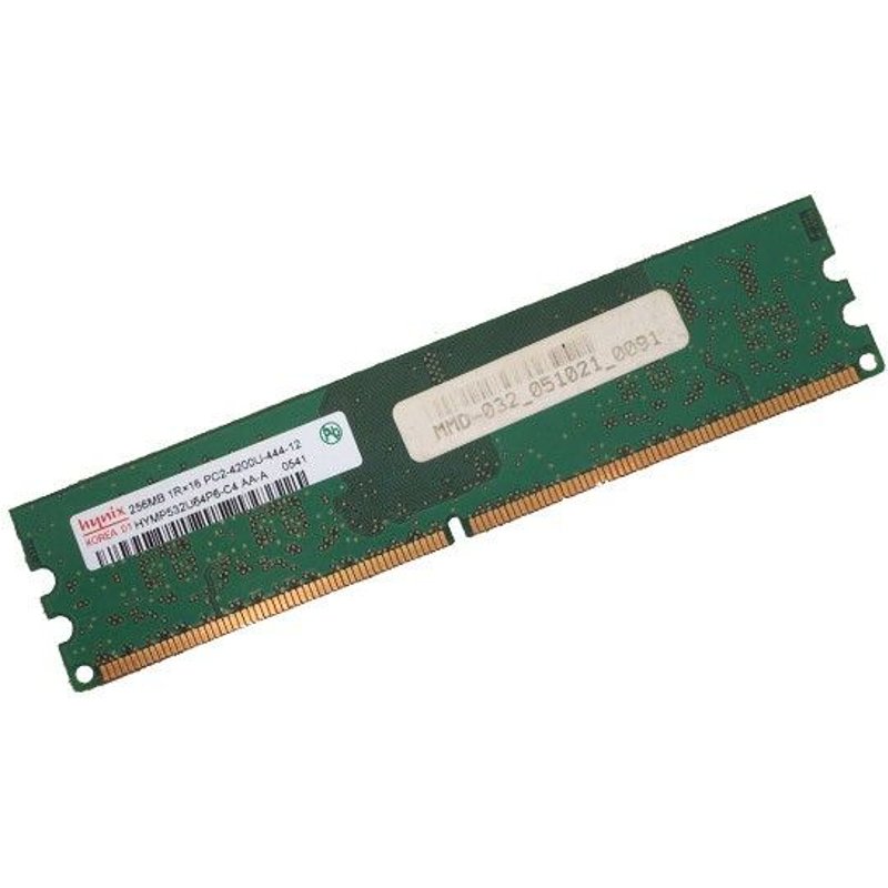 Ram Barrette Mémoire HYNIX 256Mo DDR2 PC2-4200U 533Mhz HYMP532U64P6-C4 CL4 1Rx16