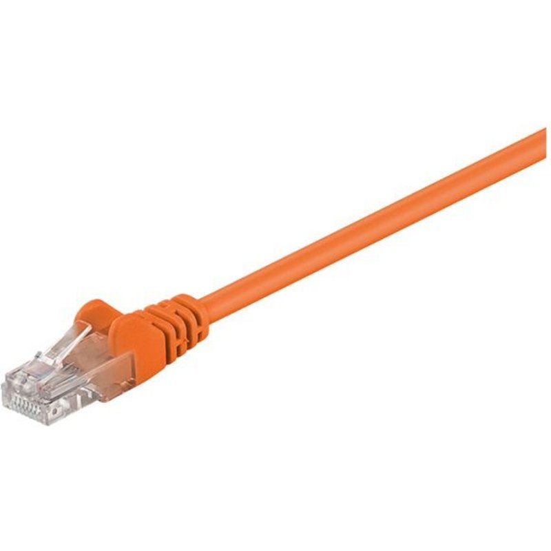 goobay - Câble réseau - RJ-45 (M) pour RJ-45 (M) - 1.5 m - UTP - CAT 6 - moulé, sans crochet - orange