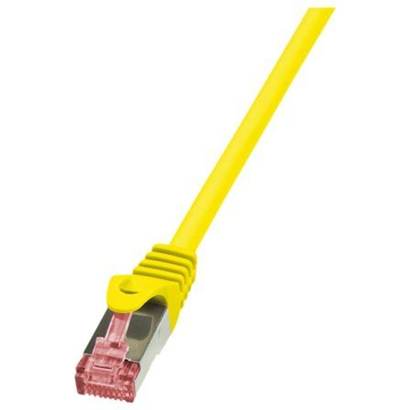 LogiLink PrimeLine - Cordon de raccordement - RJ-45 (M) pour RJ-45 (M) - 1.5 m - SFTP, PiMF - CAT 6 - sans halogène - jaune