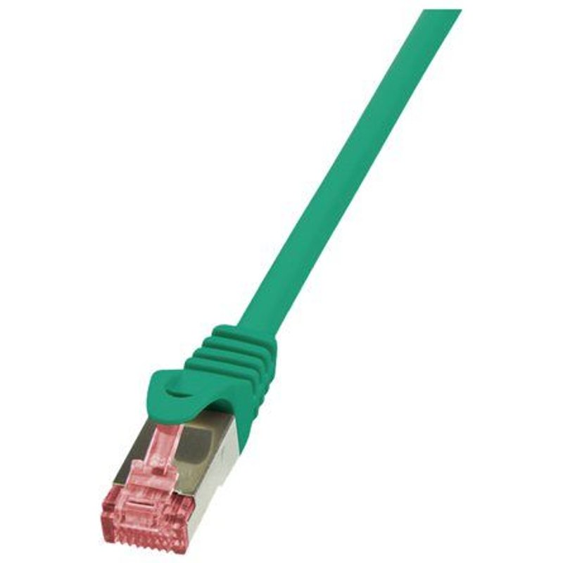 LogiLink PrimeLine - Cordon de raccordement - RJ-45 (M) pour RJ-45 (M) - 50 cm - SFTP, PiMF - CAT 6 - sans halogène - vert