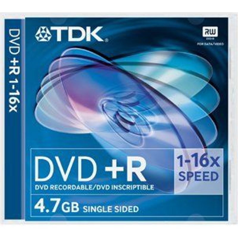 TDK - DVD-R - 4.7 Go 16x - boîtier CD