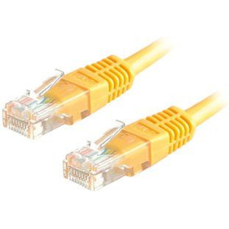 Roline - Cordon de raccordement - RJ-45 (M) pour RJ-45 (M) - 2 m - UTP - CAT 6 - jaune