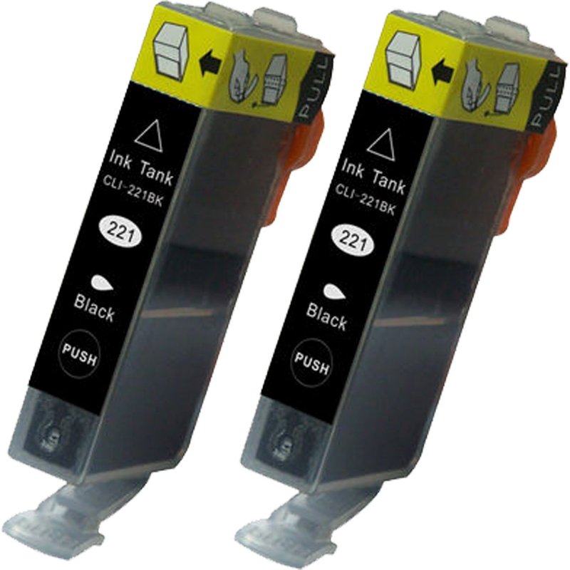 Superb Choice® Cartouche d'encre reconditionnée pour Canon CLI-221(2 Photo Noir) Canon Pixma MP550 Printer