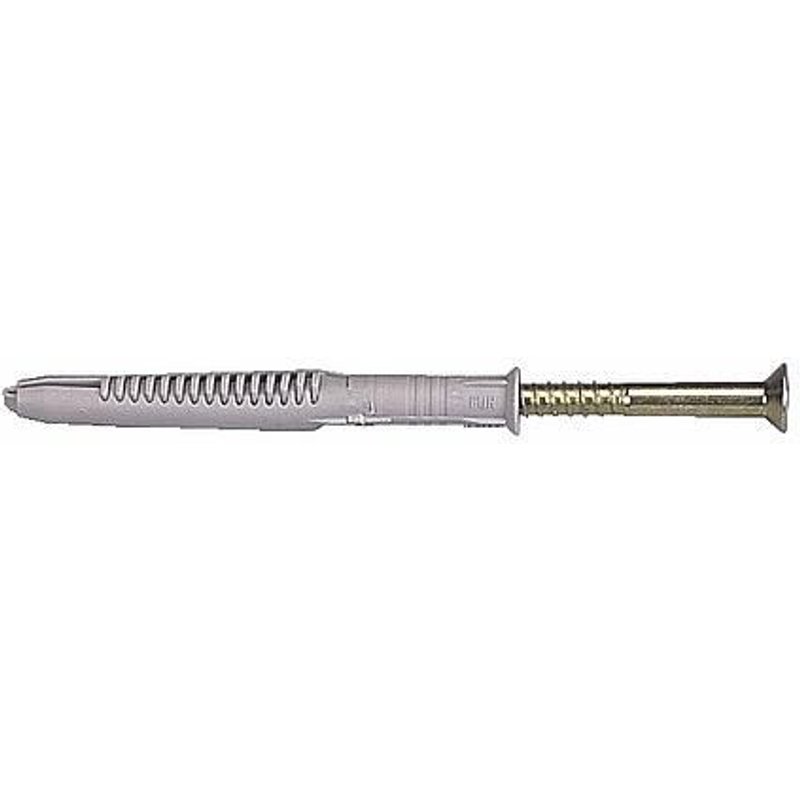 Chevilles nylon à vis avec collerette - 8x100 mm - 50 pièces - FUR FISCHER