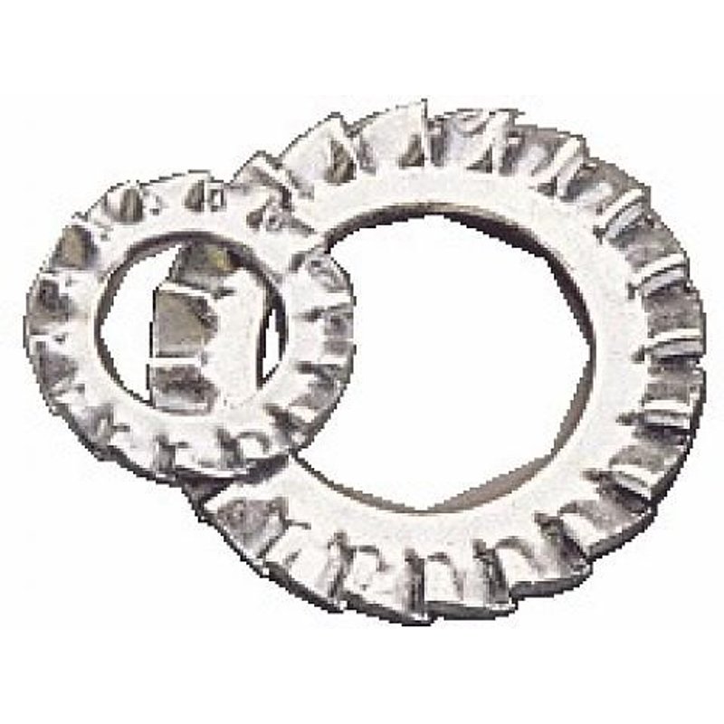 Rondelles frein éventail - acier zingué - diamètre 14 mm - 200 pièces BRICOZOR