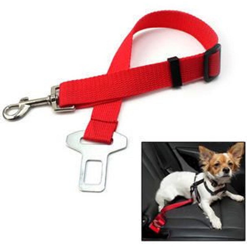 Confortable Nylon Laisse Corde Réglable Voiture Ceinture Sécurité Chien Animaux