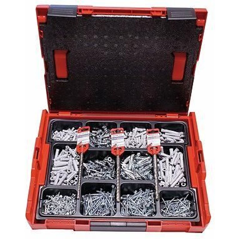 Mallette de chevilles nylon fixation tous matériaux L-Boxx FISCHER