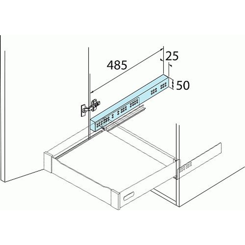 Baguette de distance pour tiroir InnoTech Atira HETTICH