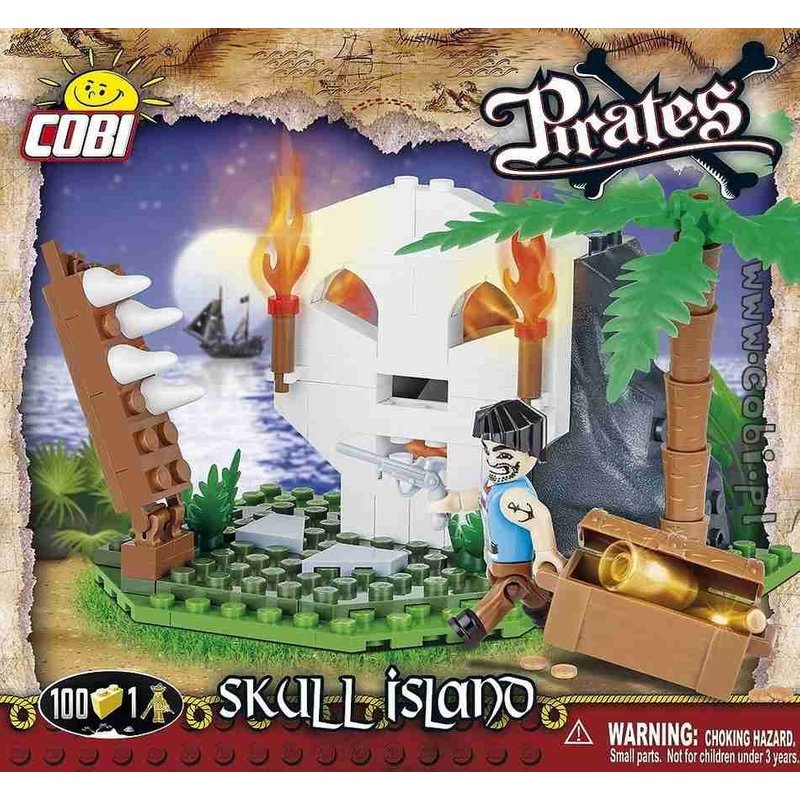Pirates - Skull Island - 100 Pièces - 1 Figurine Cobi
