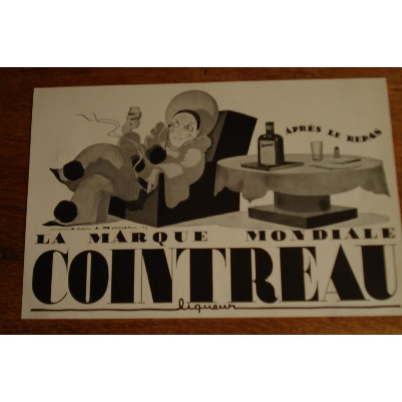 Publicité 1934 Cointreau Après Le Repas Illustrateur Jean A . Mercier