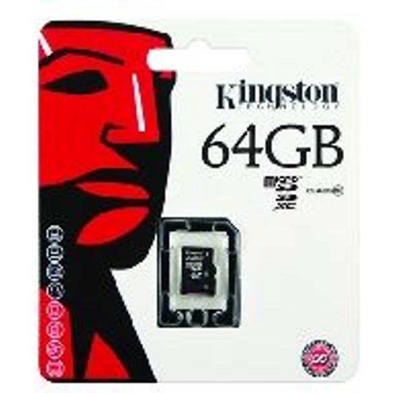 Kingston - Carte mémoire flash - 64 Go - Class 10 - microSDXC