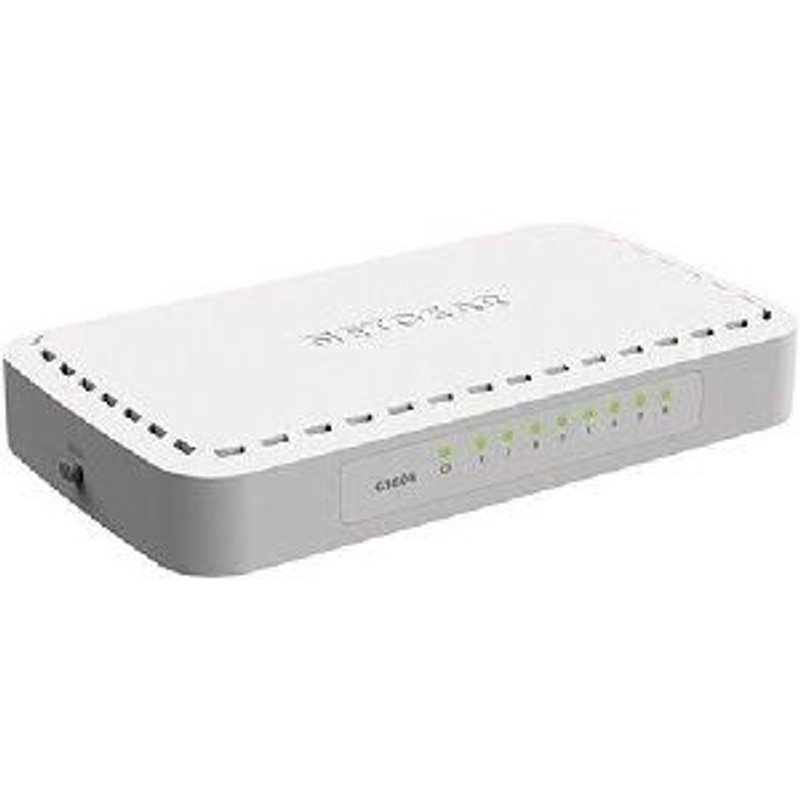 NETGEAR GS608v4 - Commutateur - non géré - 8 x 10/100/1000 - de bureau, fixation murale