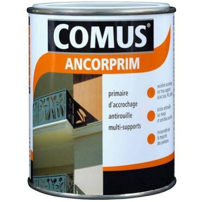 Comus - Peinture Primaire universel ANCORPRIM Satin 3L Blanc - 12163