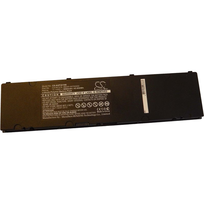 Batterie Li-Ion vhbw 3950mAh (11.1V) pour ordinateur, Notebook Asus PRO PU301LA-RO116D, PU301LA-RO117D .Remplace: 0B200-00700000, C13-N1318, C31N1318.