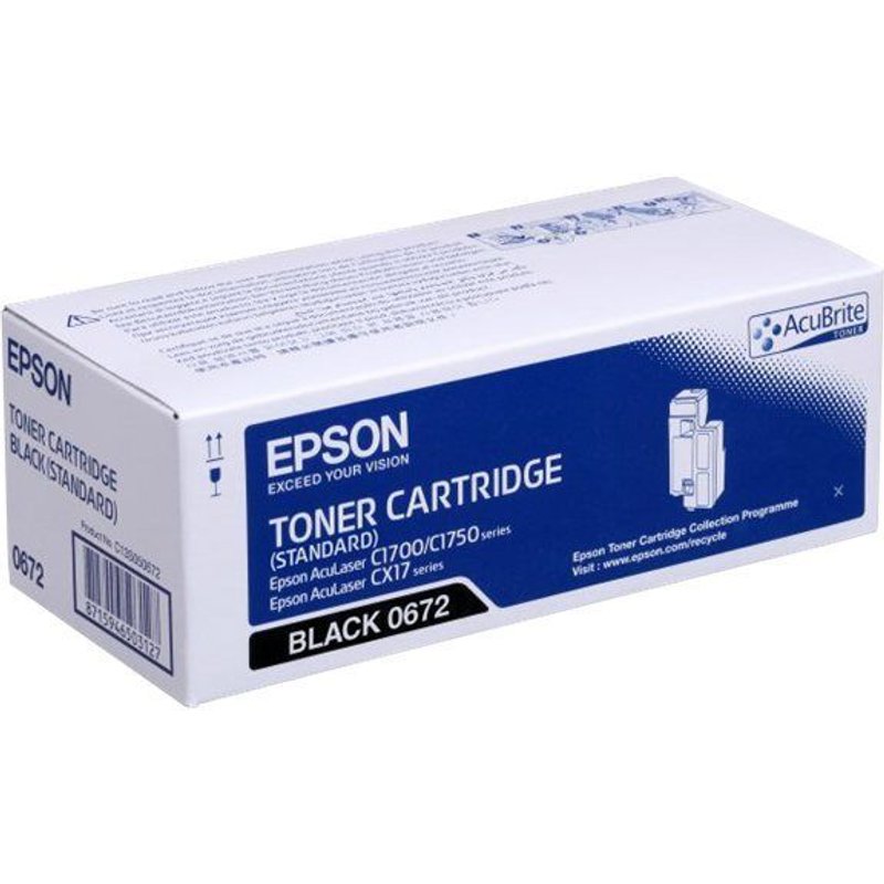 Epson - Noir - originale - cartouche de toner - pour AcuLaser C1700, CX17, CX17NF, CX17WF