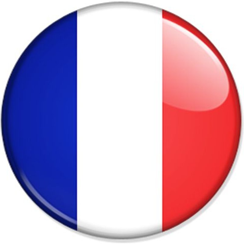 Badge Drapeau France French Flag Rugby Foot Basket Hand Volley Supporter Bleus Ø25mm