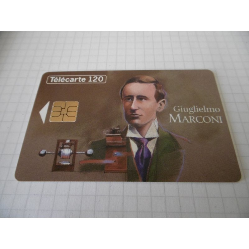 Carte Téléphone - Les Grandes Figures Des Télécommunications - Giuglielmo Marconi - N° 7 - 120 U