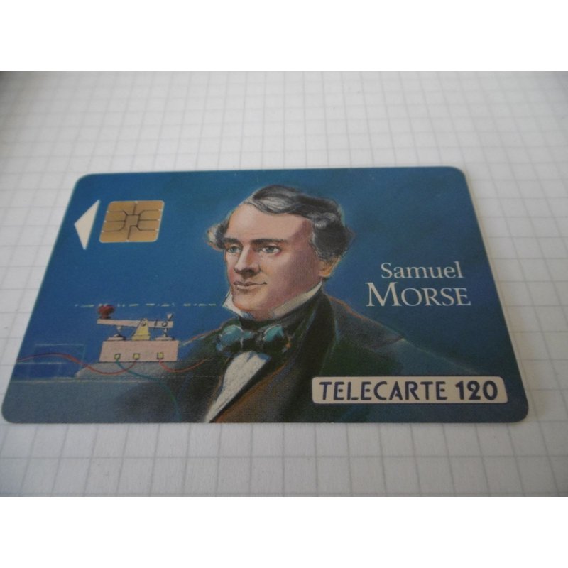 Carte Téléphone - Les Grandes Figures Des Télécommunications - Samuel Morse - N° 3 - 120 U