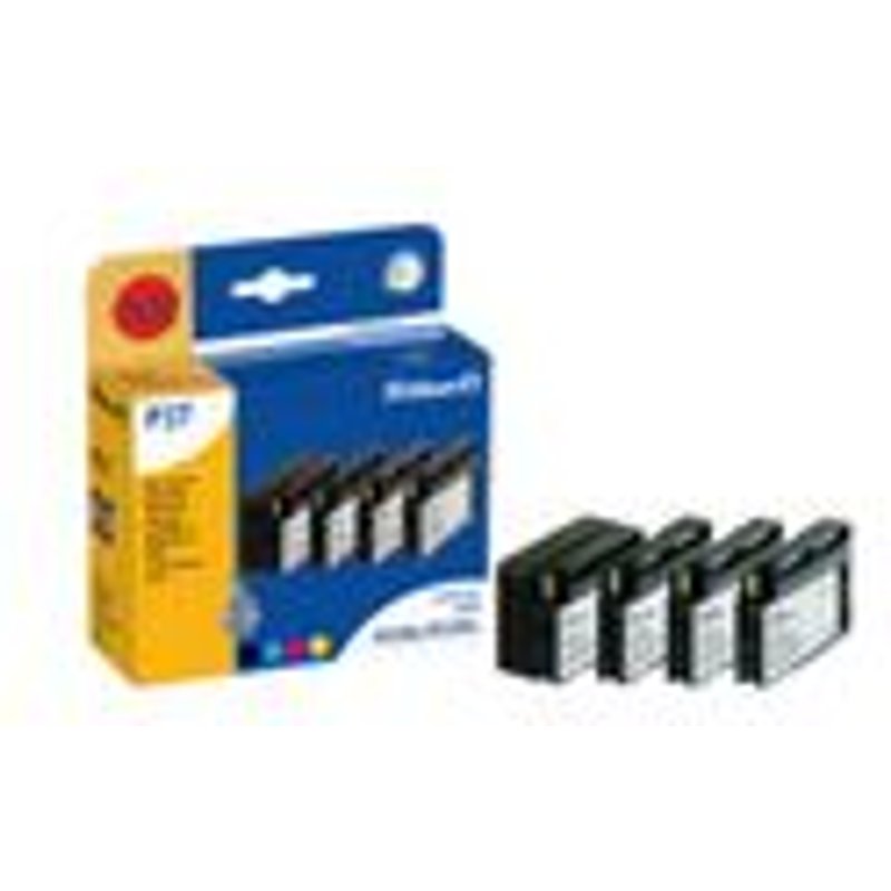 Pelikan - 4er-Pack - Schwarz, Gelb, Cyan, Magenta - Tintenpatrone (entspricht: HP 932XL, HP 933XL ) - fĂĽr HP Officejet 6100, 6600 H711a, 6700, 7110, 7510, 7612