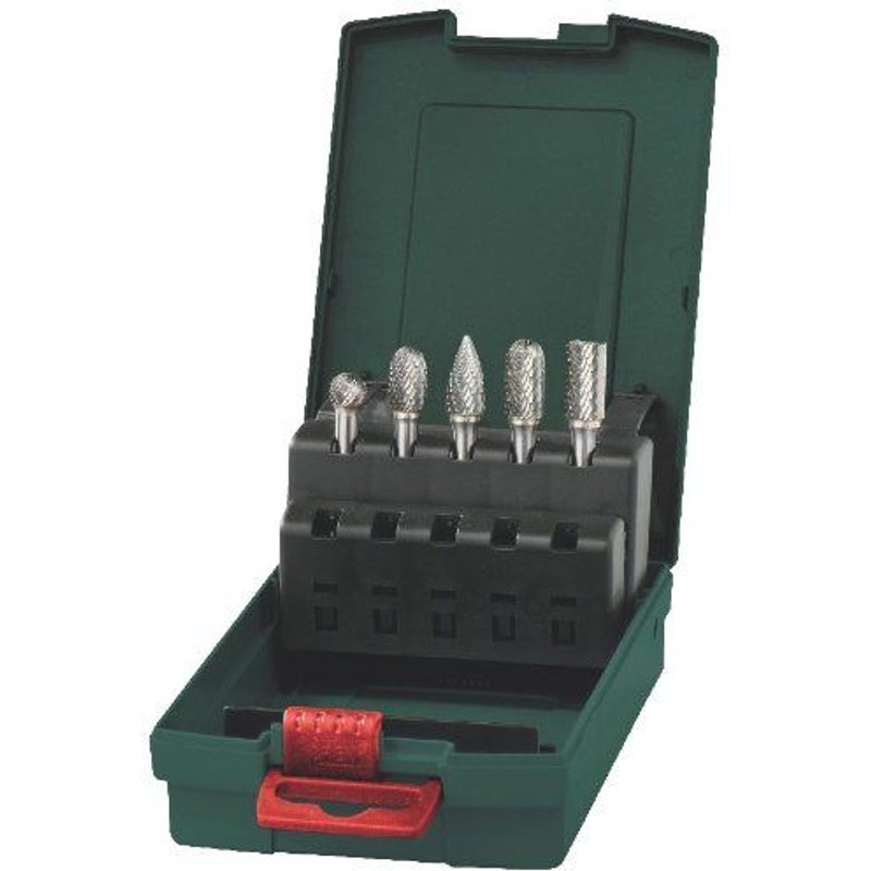 Set de fraises carbure, queue de 6 mm, 5 pièces Metabo - 628403000