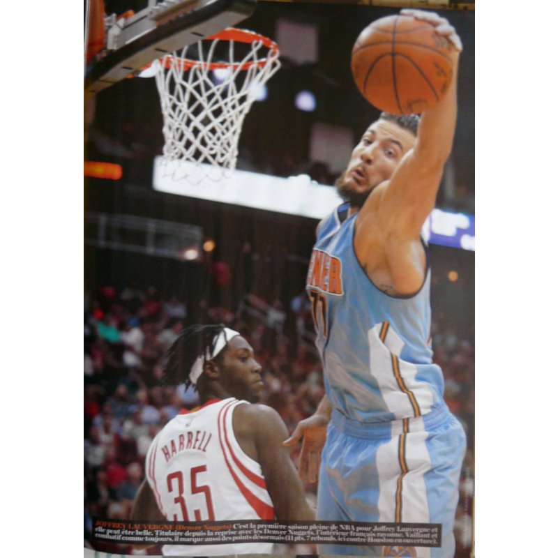 Poster A4 Joffrey Lauvergne (Denver Nuggets) Nba (Basket)