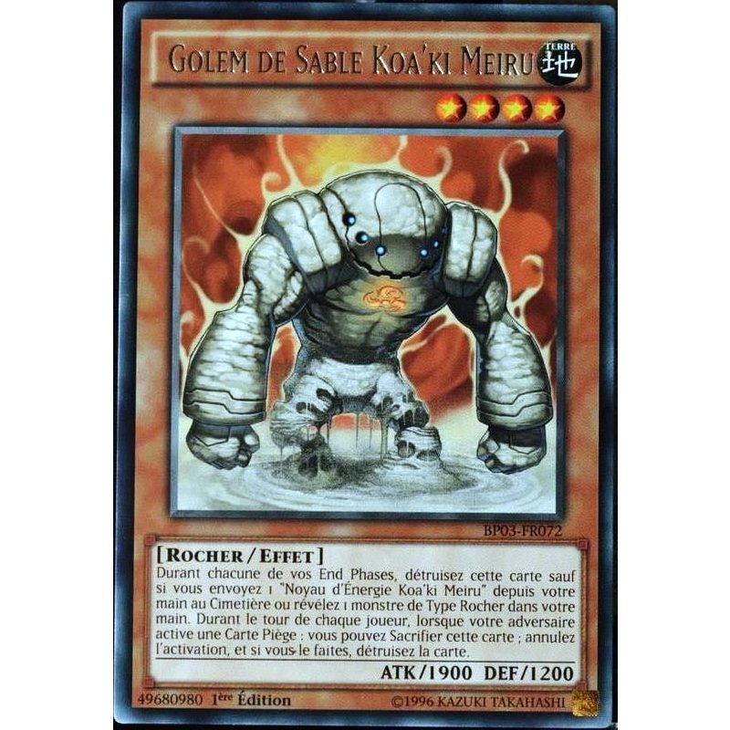 Carte Yu-Gi-Oh Bp03-Fr072 Golem De Sable Koa'ki Meiru Neuf Fr