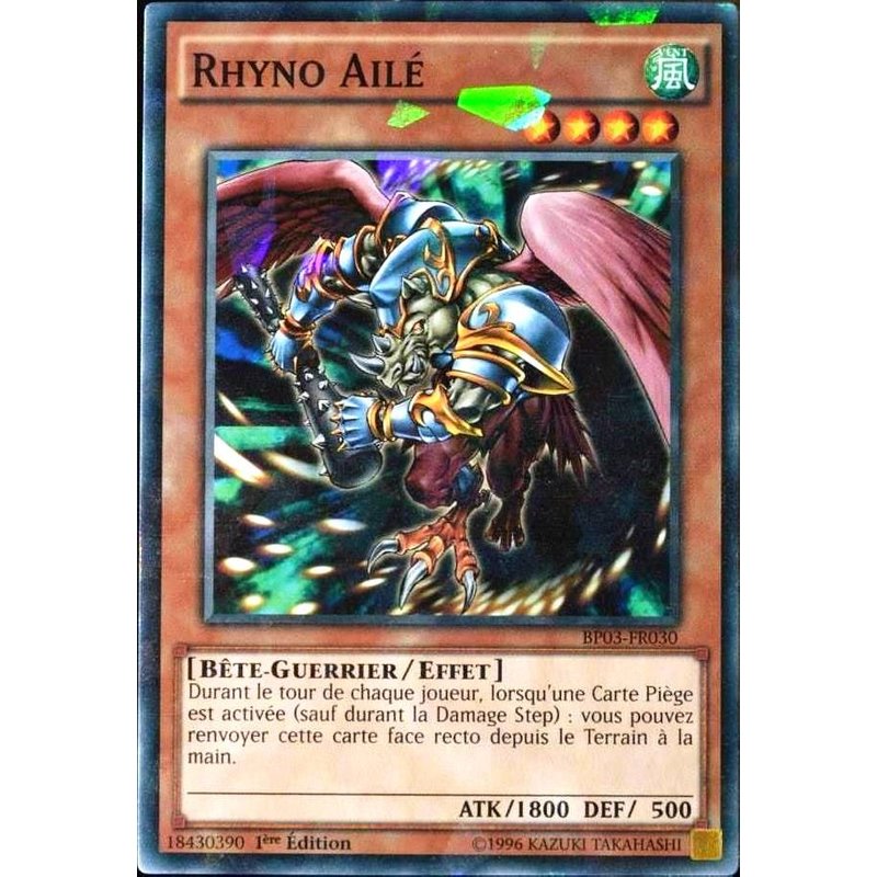 Carte Yu-Gi-Oh Bp03-Fr030-Sh Rhyno Ailé Neuf Fr