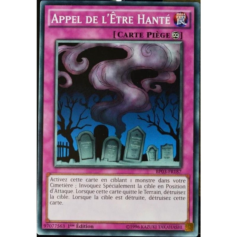Carte Yu-Gi-Oh Bp03-Fr187 Appel De L'être Hanté Neuf Fr