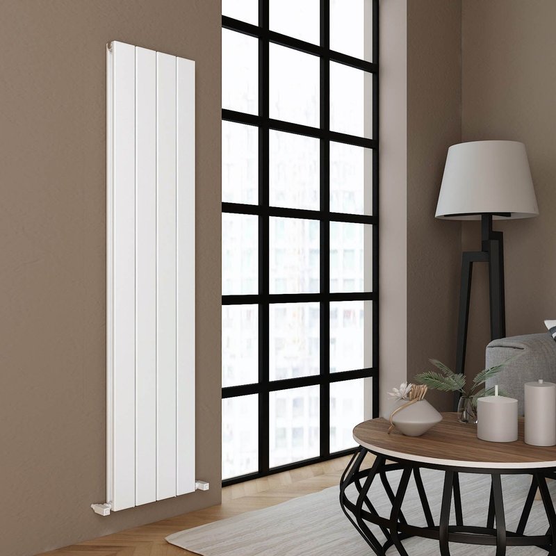 Carisa Angers Radiateur Vertical Double - Eco-énergétique, Design Moderne, Blanc, 180 x 39,5 cm