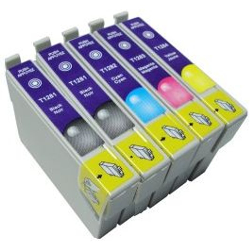 T1285 - Pack Cartouches génériques équivalants Epson (5 cartouches)