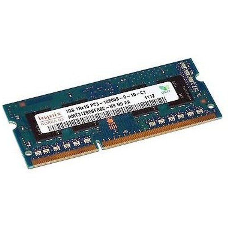 Barrette Mémoire RAM Hynix 1Go DDR3 PC3-10600S HMT312S6BFR6C-H9 SoDimm Portable