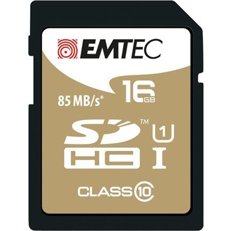 EMTEC Gold+ - Carte mémoire flash - 16 Go - Class 10 - SDHC