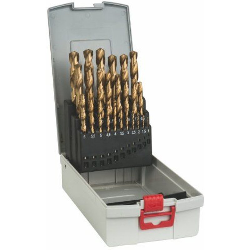 Forets à métaux HSSTiN (revêtement titane), set ProBox de 25 pièces 113 mm 25pc