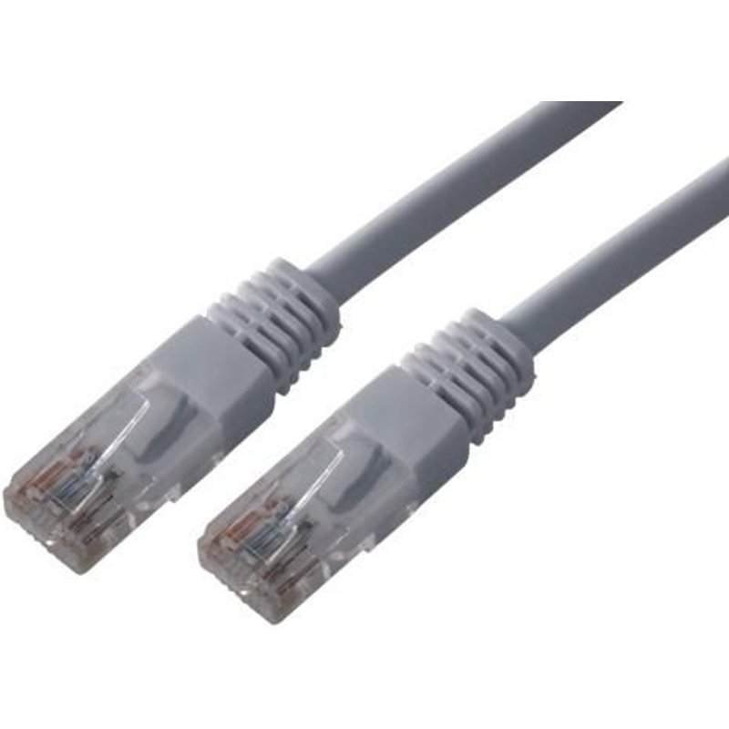 MCL - Cordon de raccordement - RJ-45 (M) pour RJ-45 (M) - 3 m - UTP - CAT 6 - moulé, bloqué - gris