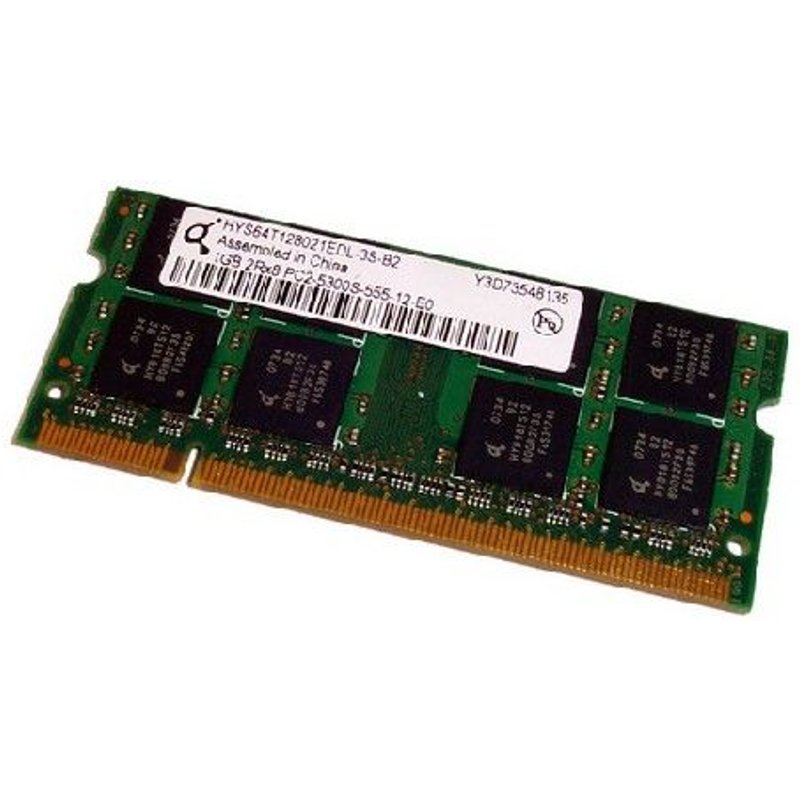 RAM PC Portable SODIMM Qimonda HYS64T128021EDL-3S-B2 DDR2 667Mhz 1Go PC2-5300S