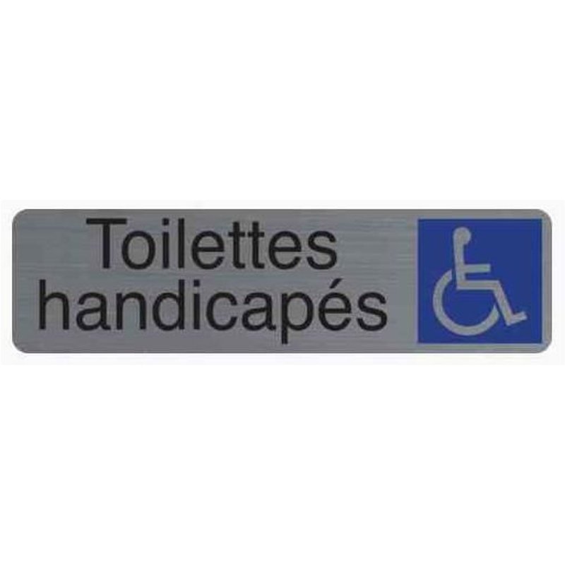EXACOMPTA Plaque de signalisation "Toilettes handicapés