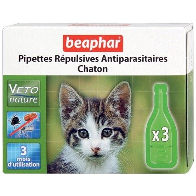 Pipettes Repulsives Antipara Chaton (3 X 0.4 Ml) Veto Nature