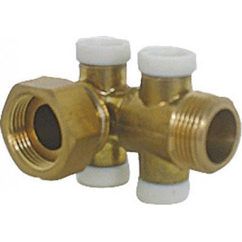 Clapet de retenue anti-pollution équerre écrou prisonnier, montage après compteur GRANDSIRE