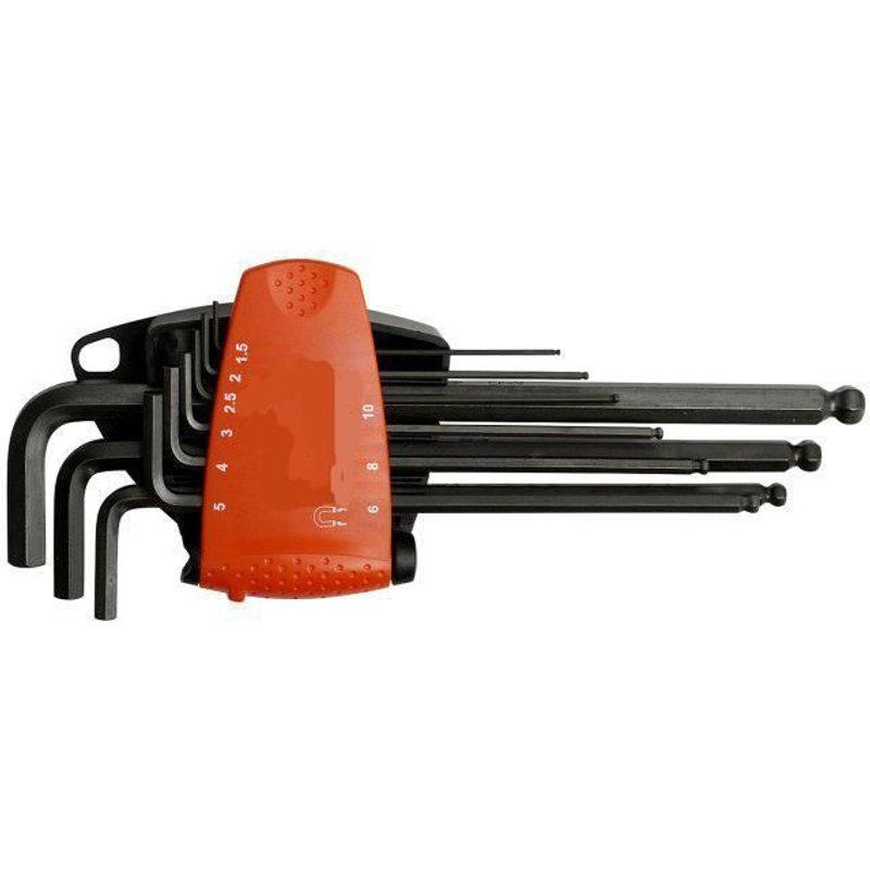 Kit 9 cles Allen avec magnetiseur