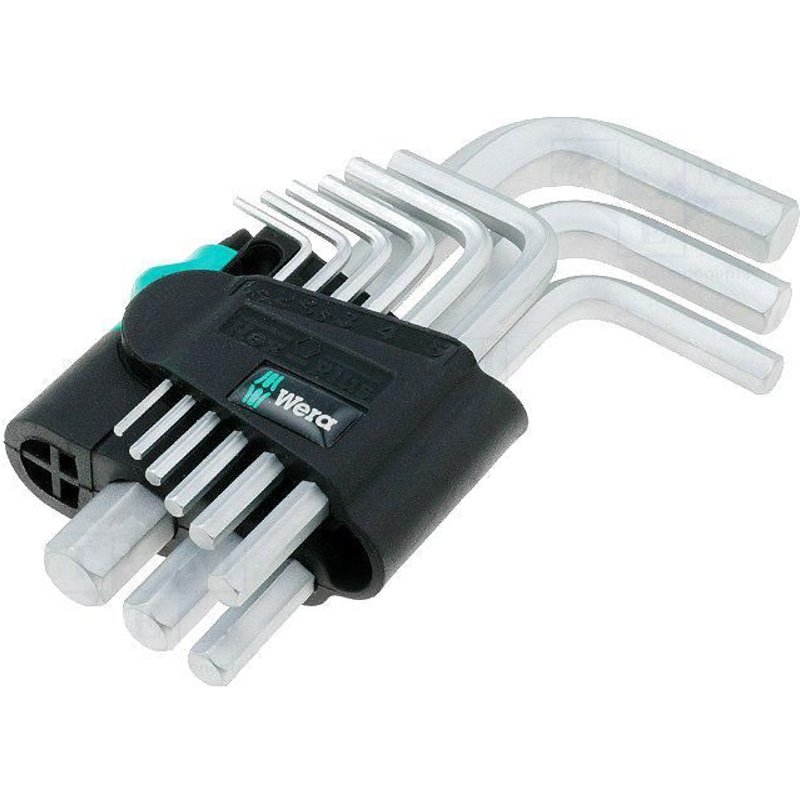 Kit 9 cles Allen en acier chrome-vanadium - Hex-Plus