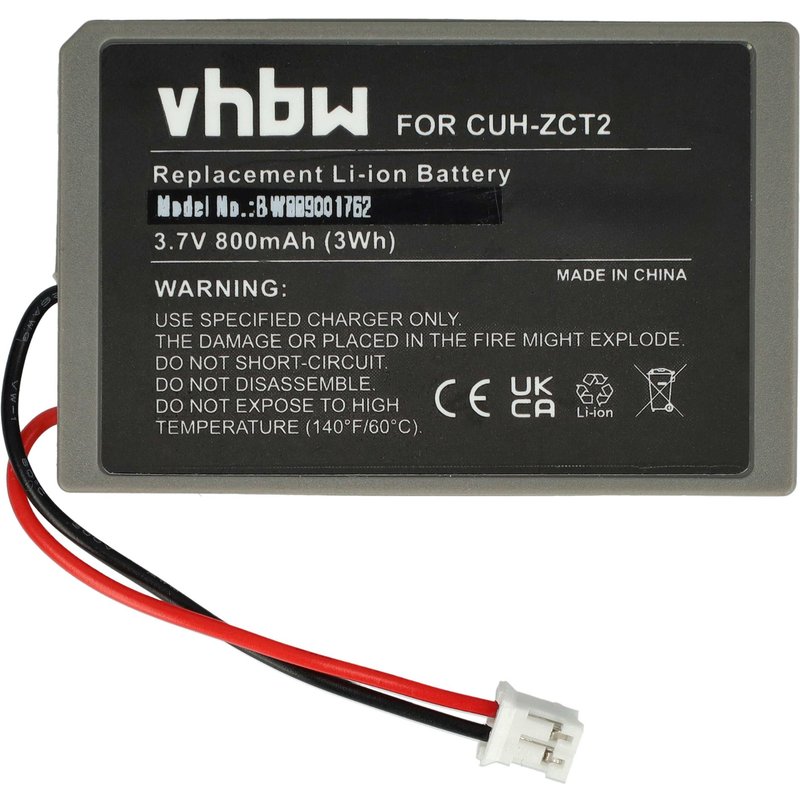 Vhbw 1x Batterie Compatible Avec Sony Dualshock 4 Controller Manette De Jeu (800mah, 3,7v, Li-Ion)