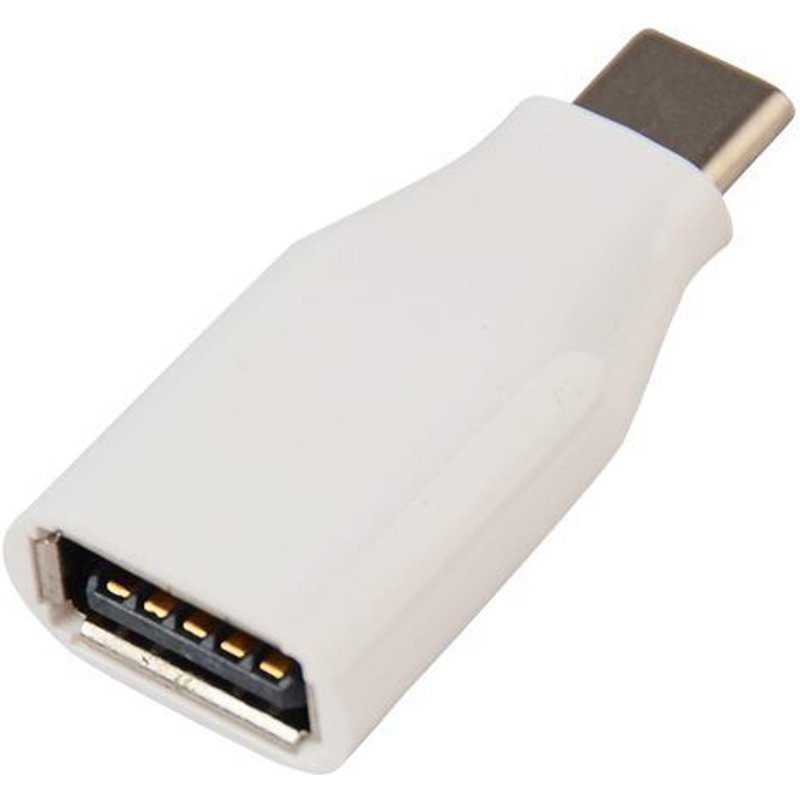muvit - Adaptateur USB - 24 pin USB-C (M) pour USB (F) - USB 3.1 Gen 2 - blanc