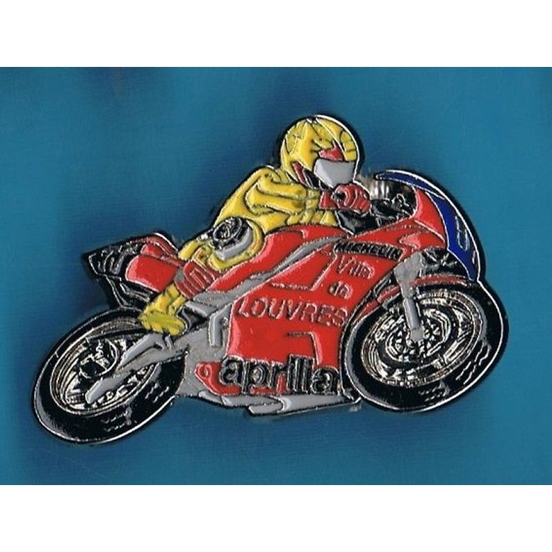 9276 // Pin's: Moto Gp Aprilia Ville De Louvres Michelin. (© Qualité Collectors Série Limitée)