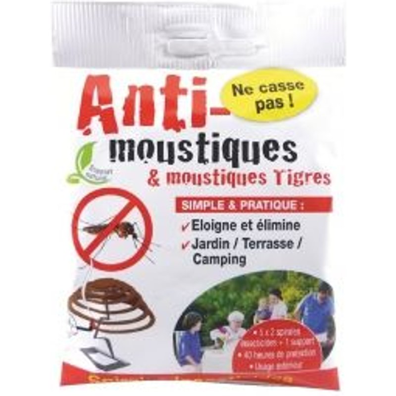ANTI-MOUSTIQUES & MOUSTIQUES TIGRES "SPIRALES INSECTICIDES