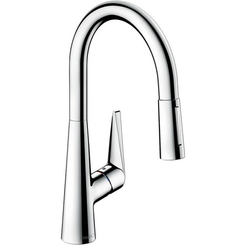 Mitigeur évier Talis S 200 avec douchette extractible chromé Hansgrohe
