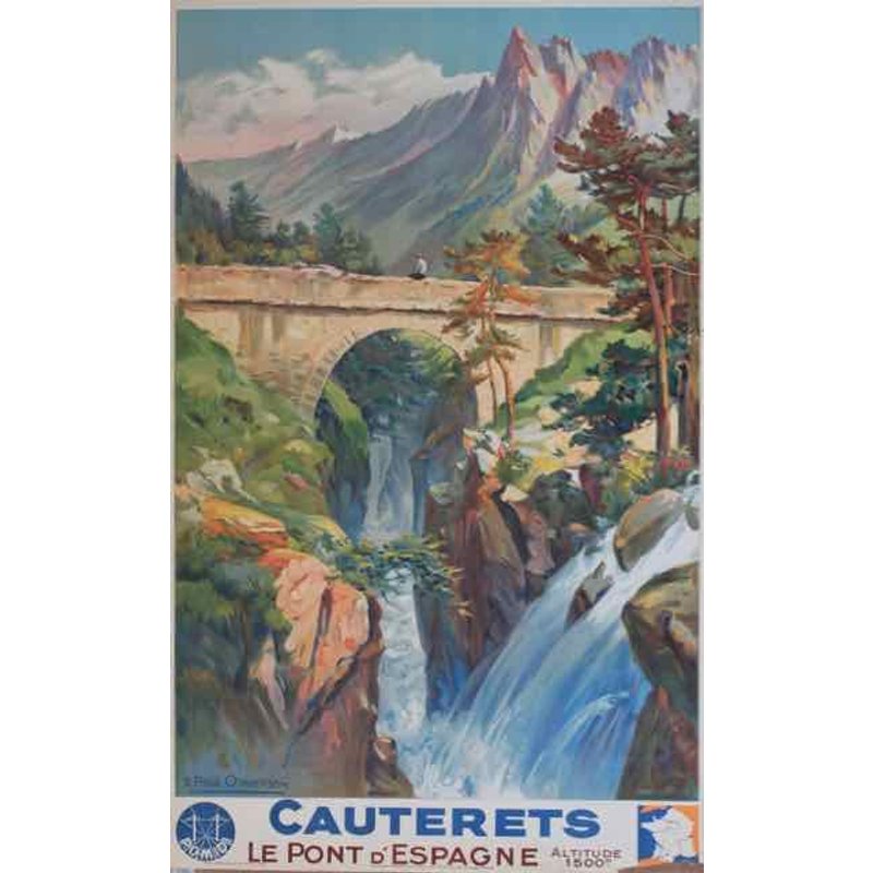 Affiche Cauterets Le Pont D'espagne
