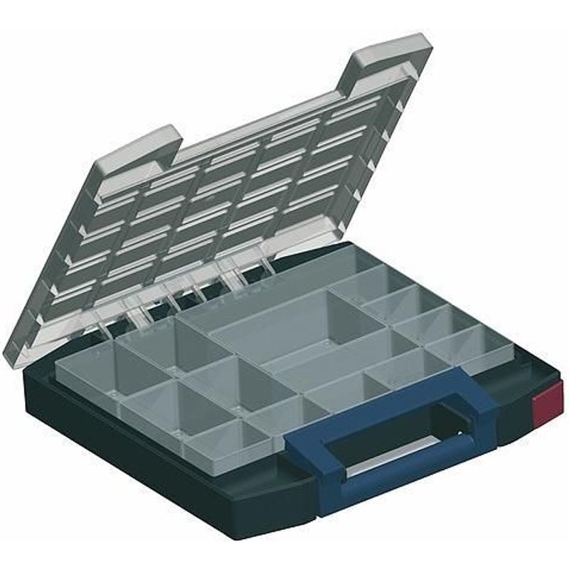 Mallette de rangement - profondeur 55 mm - 15 godets RAACO